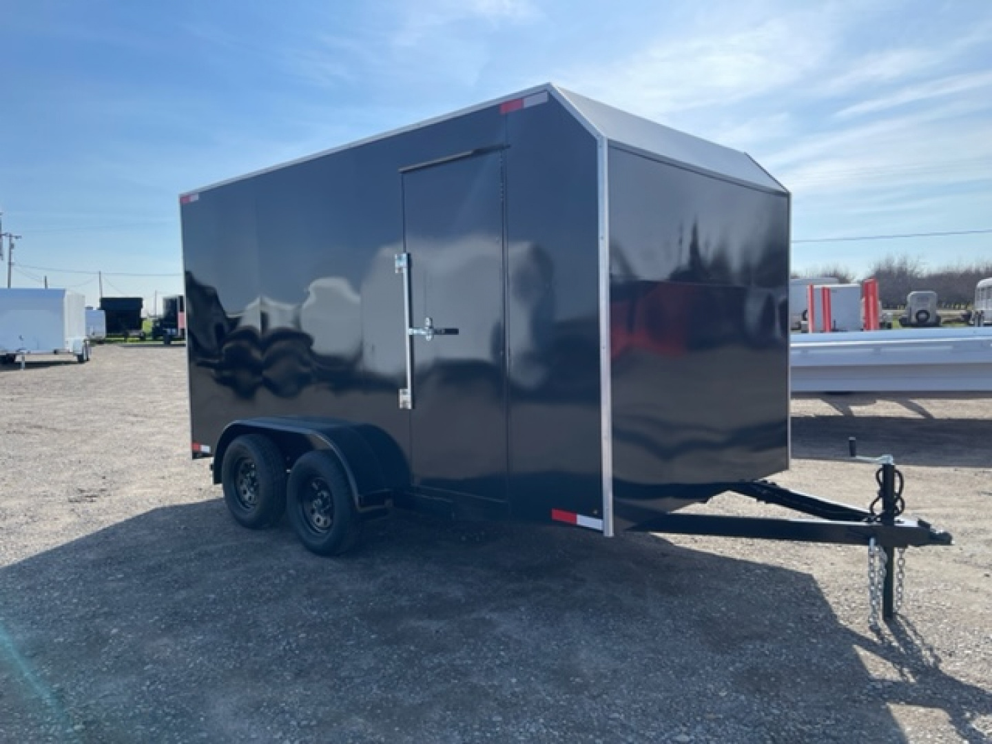 New 2025 TRU 7'x14x7' Enclosed Trailer Ramp or Barn Door