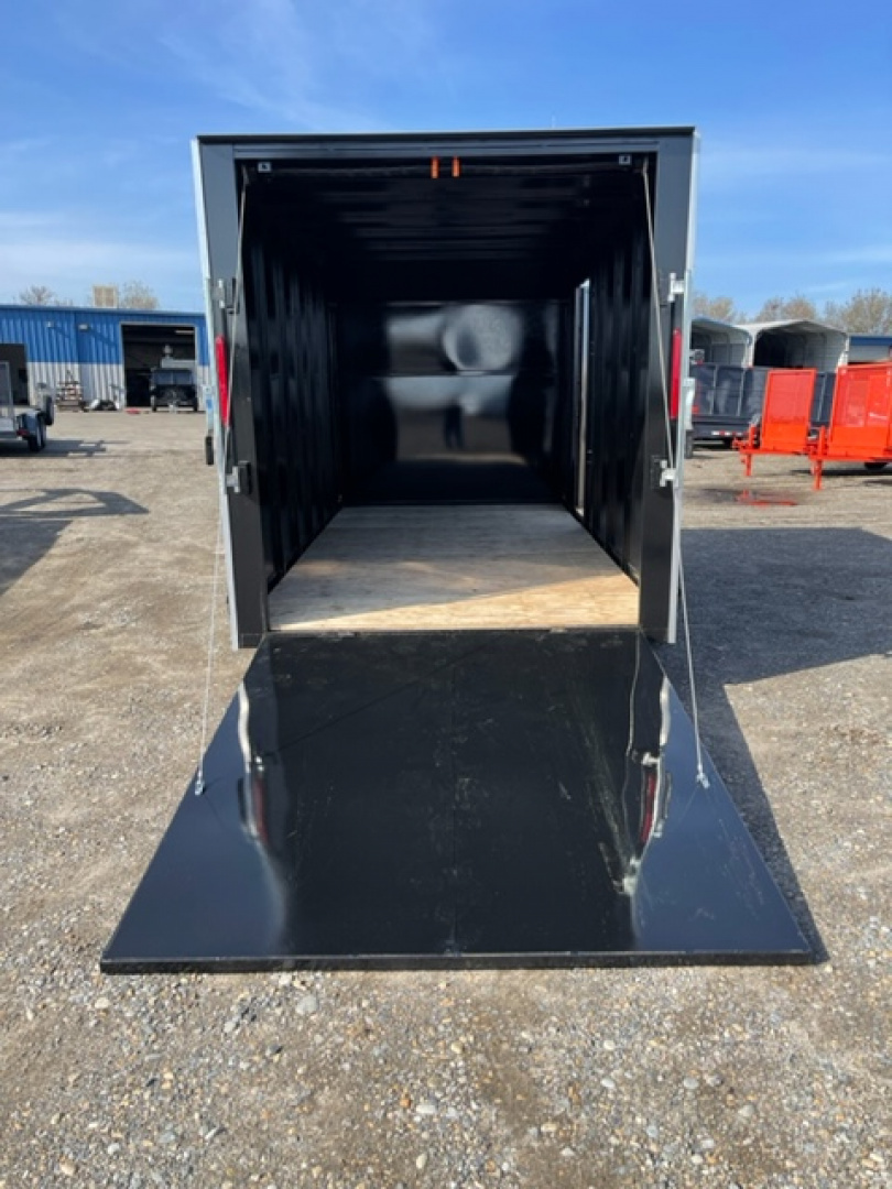 New 2025 TRU 7'x14x7' Enclosed Trailer Ramp or Barn Door