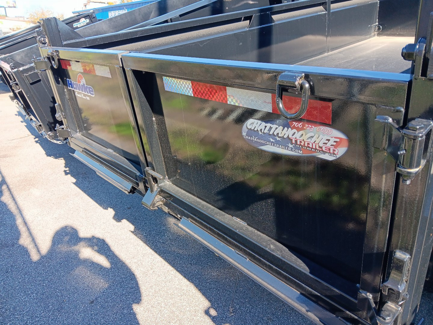 New 2025 Hawke Trailers 7X14TA 14K Low Profile Scissor Dump Trailer