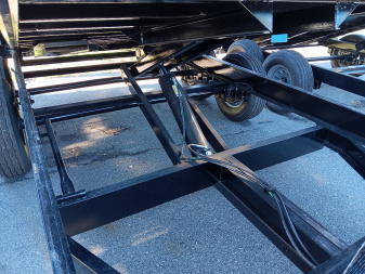 New 2025 Hawke Trailers 7X14TA 14K Low Profile Scissor Dump Trailer