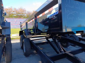 New 2025 Hawke Trailers 7X14TA 14K Low Profile Scissor Dump Trailer