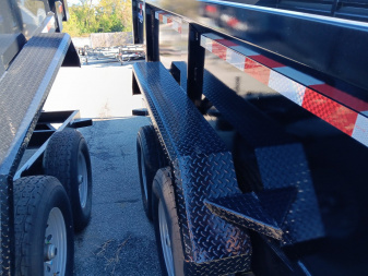 New 2025 Hawke Trailers 7X14TA 14K Low Profile Scissor Dump Trailer