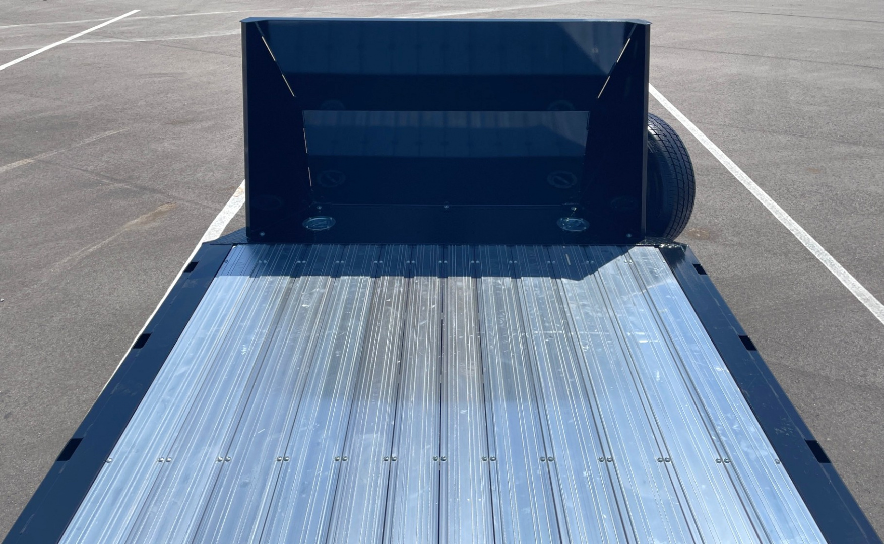 New Diamond C 20' GTF 206 Car Hauler Trailer: Aluminum Deck, Black Aluminum Wheels, Rock Guard, Spare