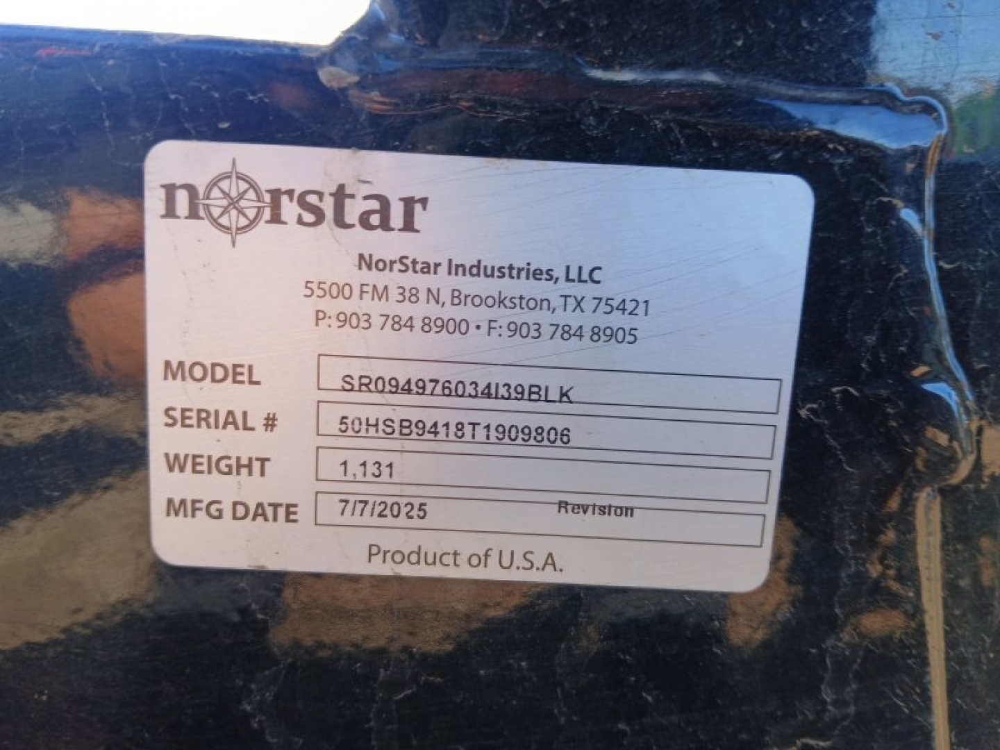 New 2026 Norstar SR Truck Bed