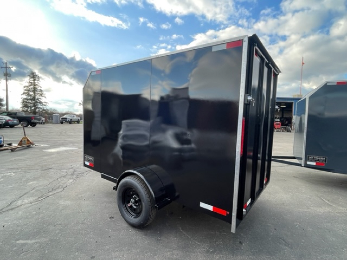 New 2025 6'x10'x6' Enclosed Trailer Ramp or Barn Door