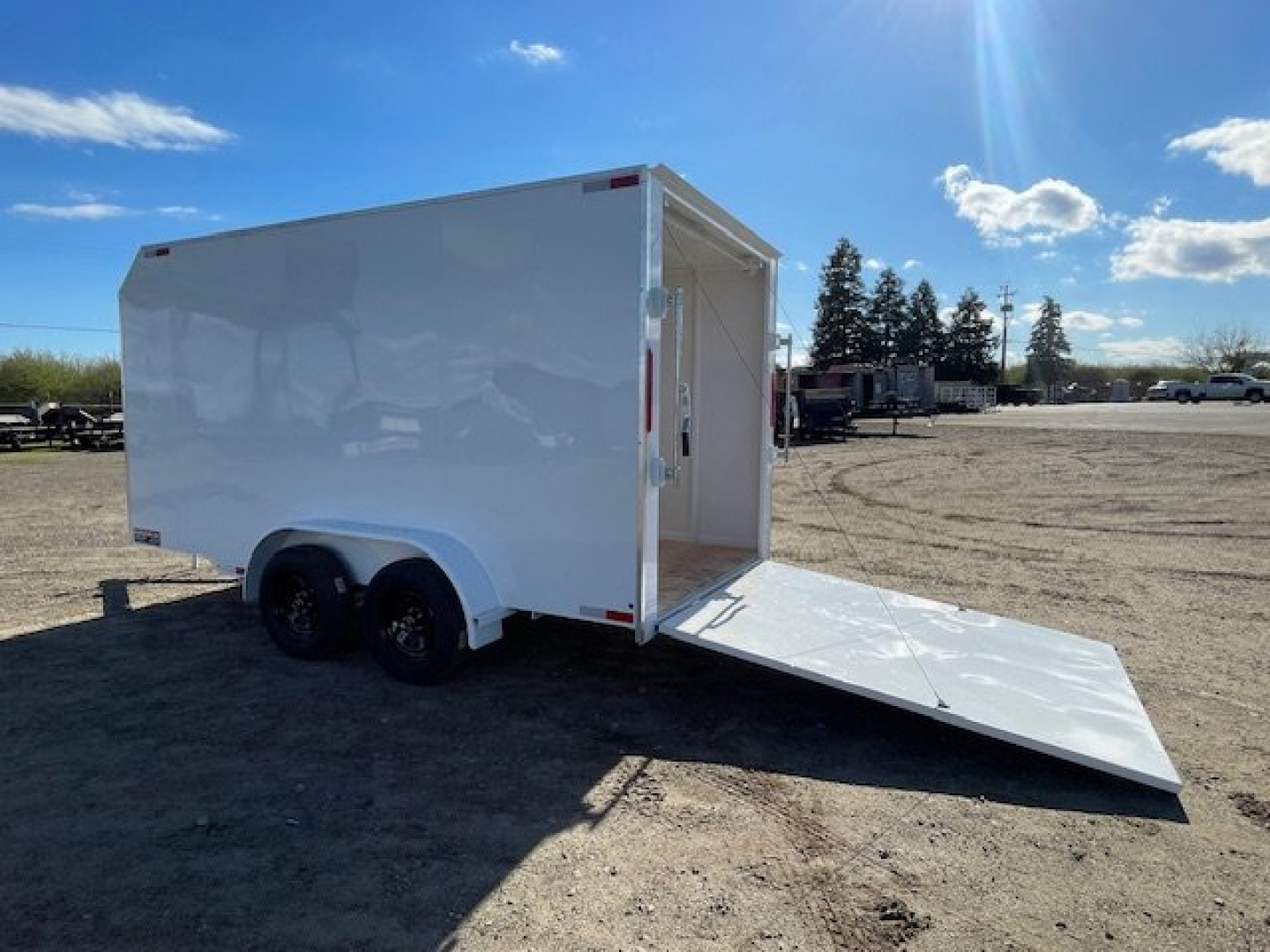 New 2025 TRU 7'x14'x7' Enclosed Trailer 7k Ramp or Barn Door