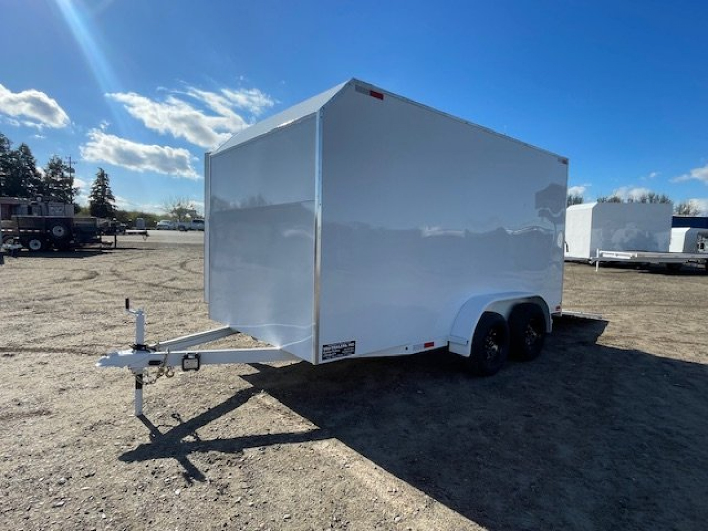 New 2025 TRU 7'x14'x7' Enclosed Trailer 7k Ramp or Barn Door