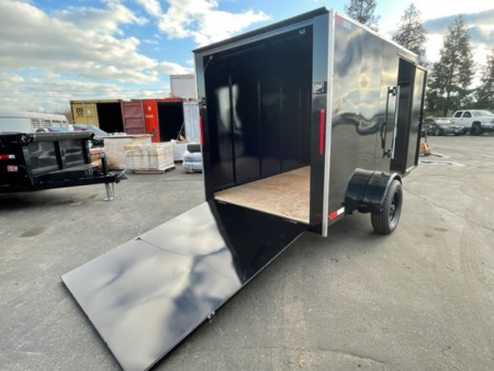 New 2025 6'x10'x6' Enclosed Trailer Ramp or Barn Door