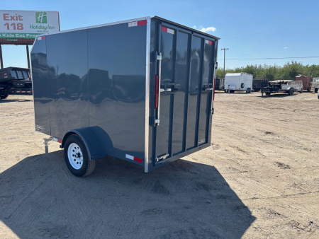 New 2025 6'x10'x6' Enclosed Trailer Ramp or Barn Door