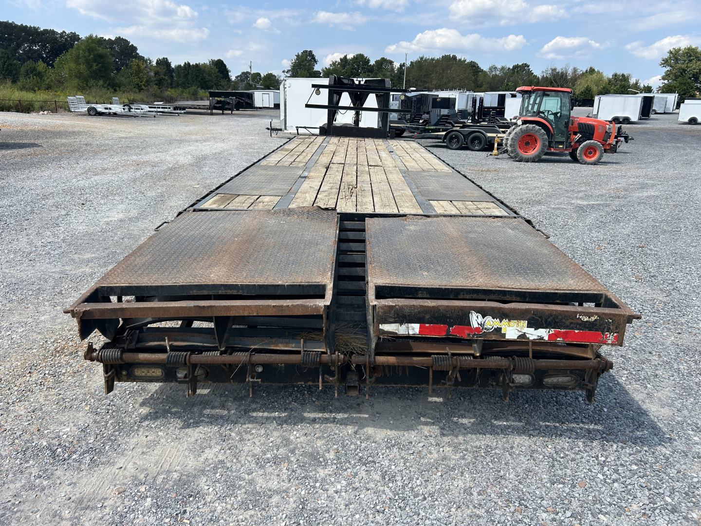 Used 2018 Doolittle 102"X30' 22K Gooseneck Flatbed Trailer