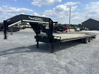 Used 2018 Doolittle 102"X30' 22K Gooseneck Flatbed Trailer