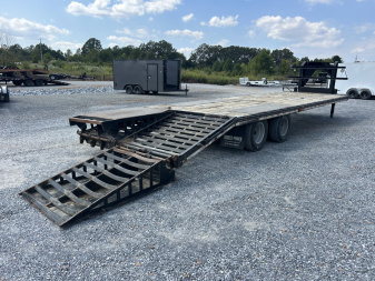 Used 2018 Doolittle 102"X30' 22K Gooseneck Flatbed Trailer