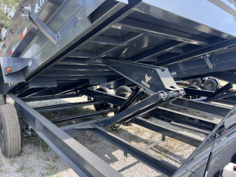 New 2026 IRON BULL 83X16 DUMP TRAILER W/ SCISSOR HOIST