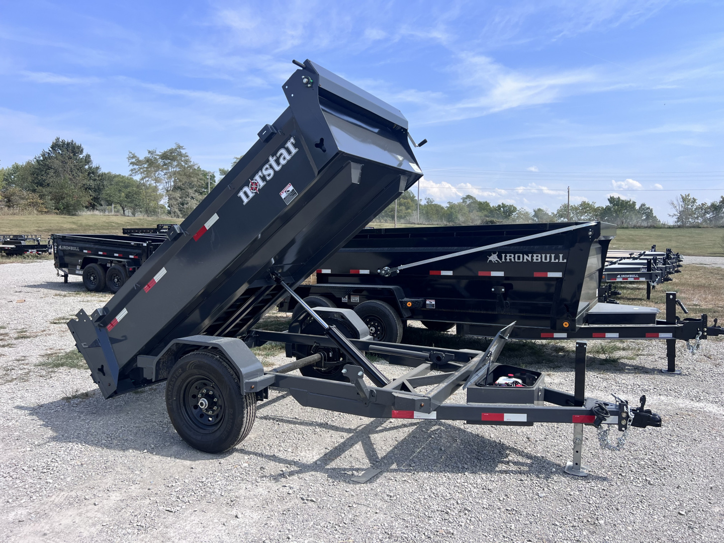 New 2026 IRON BULL 60X10 DUMP TRAILER W/SINGLE 7K AXLE