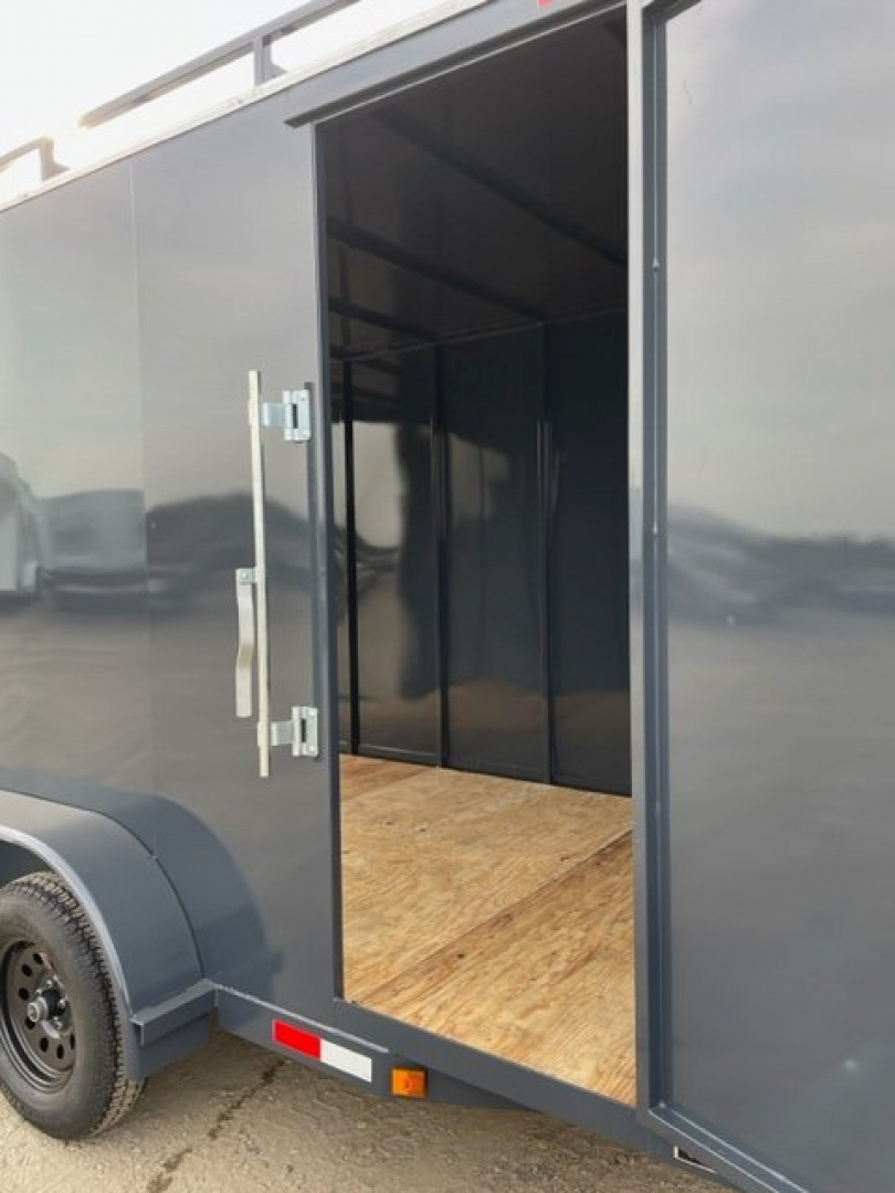 New 2025 TRU 7'x14'x7' Work Horse Trailer 7K White, Black, or Grey