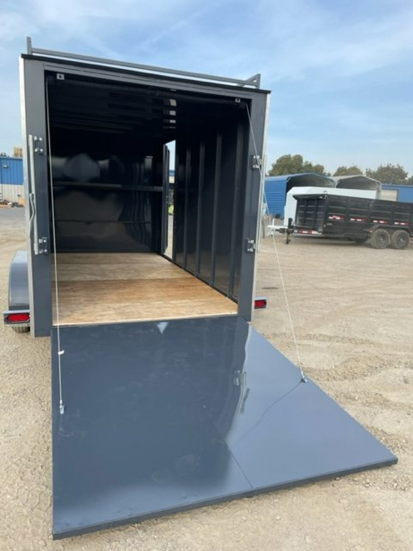 New 2025 TRU 7'x14'x7' Work Horse Trailer 7K White, Black, or Grey