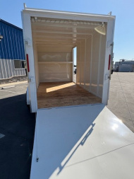 New 2025 TRU 7'x14'x7' Work Horse Trailer 7K White, Black, or Grey