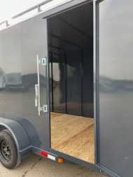 New 2025 TRU 7'x14'x7' Work Horse Trailer 7K White, Black, or Grey