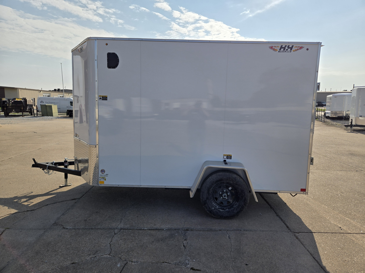 New 2026 H&H Trailers 6x10 HH Series Flat Top V-Nose 3.5K Cargo / Enclosed Trailer