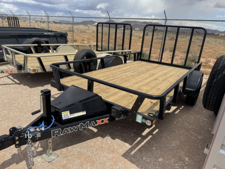 New 2026 RawMaxx UTX-12'X77  SINGLE AXLE UTILITY TRAILER Utility Trailer
