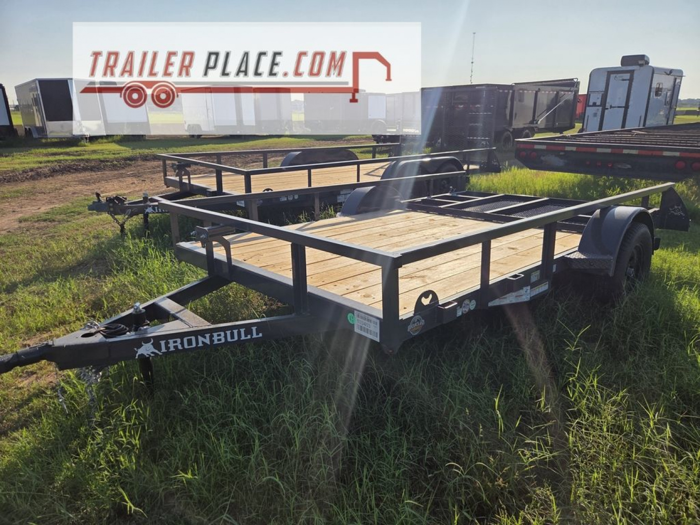 New 2026 IRON BULL 83"X12' 3.5K UTB UTILITY TRAILER W/ RAMP GATE
