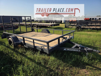 New 2026 IRON BULL 83 X12' 3.5K UTB UTILITY TRAILER W/ RAMP GATE