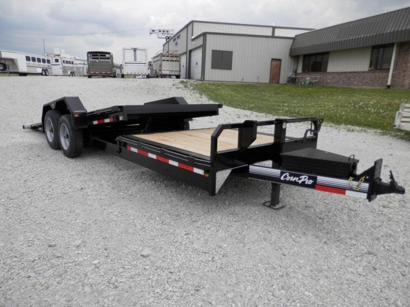 New 2026 CornPro 23' HD SPLIT DECK TILT TRAILER Equipment Trailer