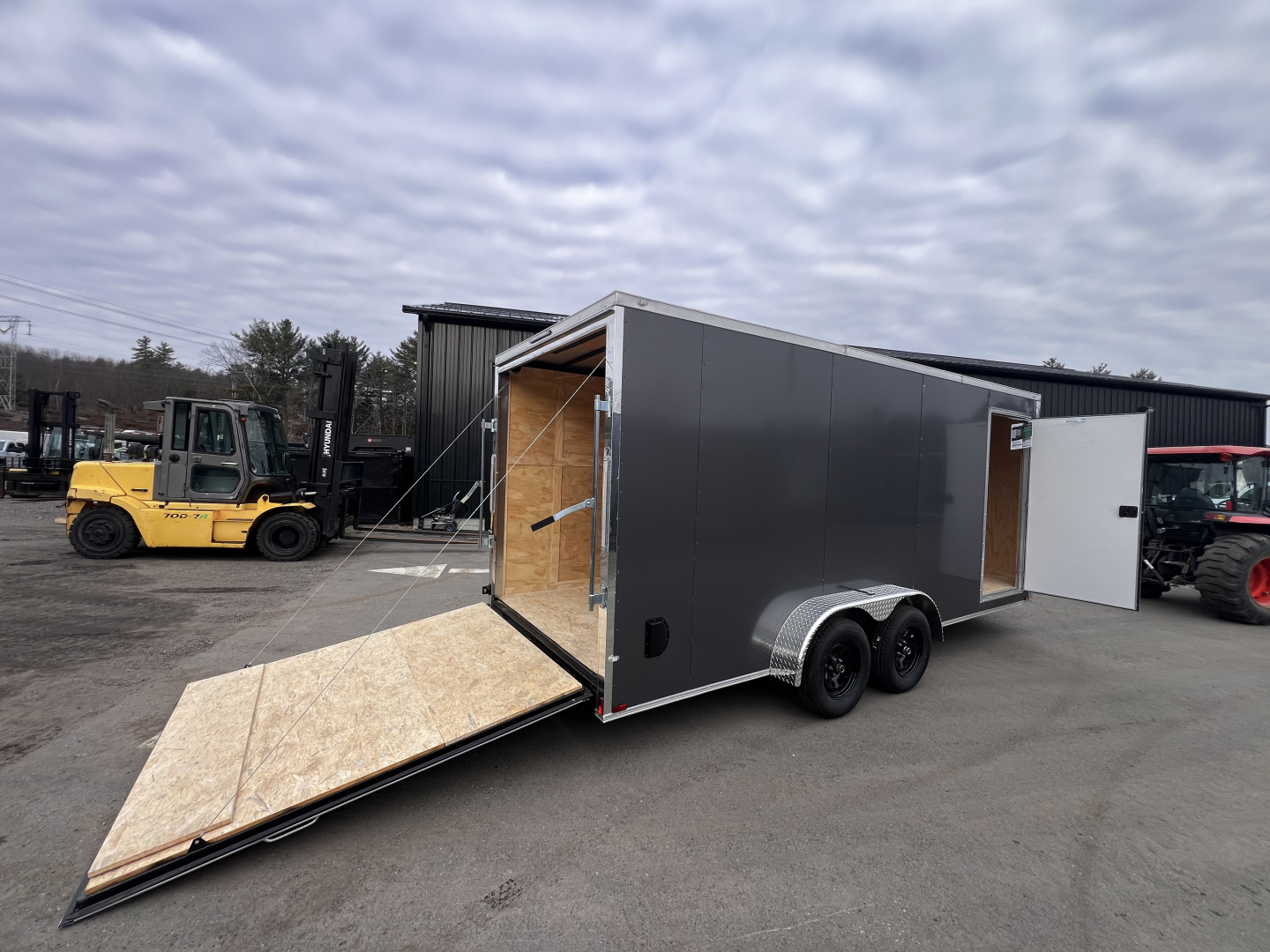 New 2026 SPARTAN 7X18 + 2ft V nose/7' Int Height/ .080 Polycore Exterior - 7000GVW