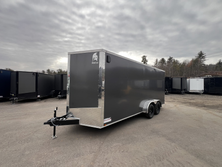 New 2026 SPARTAN 7X18 + 2ft V nose/7' Int Height/ .080 Polycore Exterior - 7000GVW