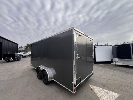 New 2026 SPARTAN 7X18 + 2ft V nose/7' Int Height/ .080 Polycore Exterior - 7000GVW