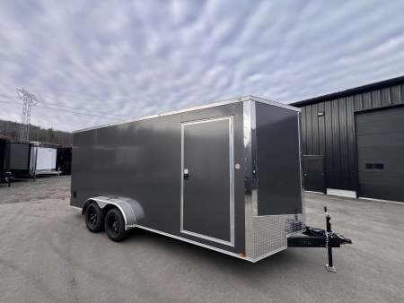 New 2026 SPARTAN 7X18 + 2ft V nose/7' Int Height/ .080 Polycore Exterior - 7000GVW