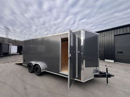 New 2026 SPARTAN 7X18 + 2ft V nose/7' Int Height/ .080 Polycore Exterior - 7000GVW