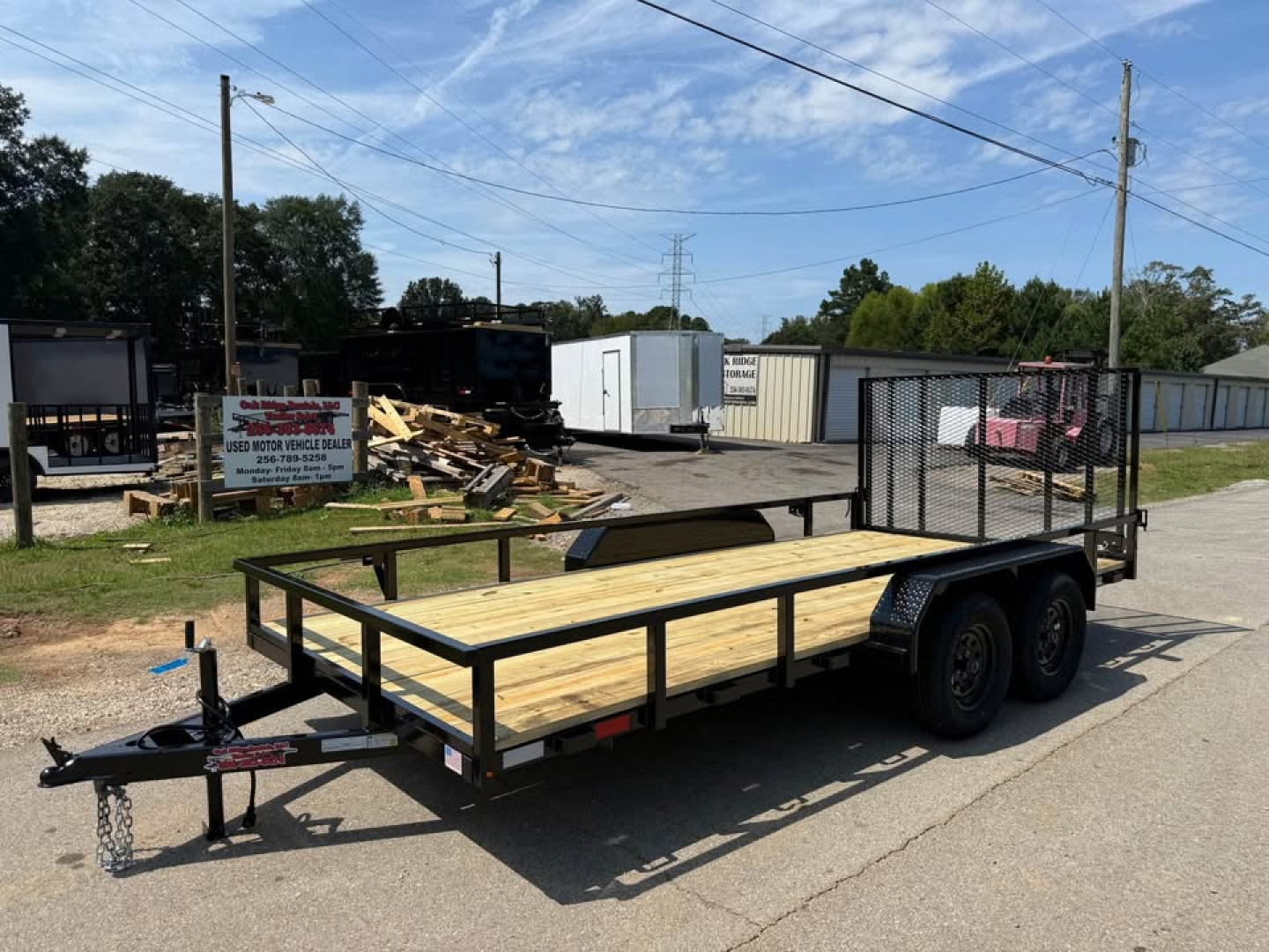 New 2025 Oak Ridge 82x16 7k Utility Trailer
