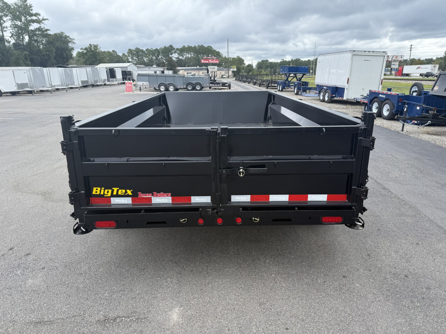 New 14TD-14C2A-BK BIG TEX 7' X 14' TELESCOPIC DUMP TRAILER W/ TARP & COMBO REAR GATE W/ 6' SLIDE IN RAMPS