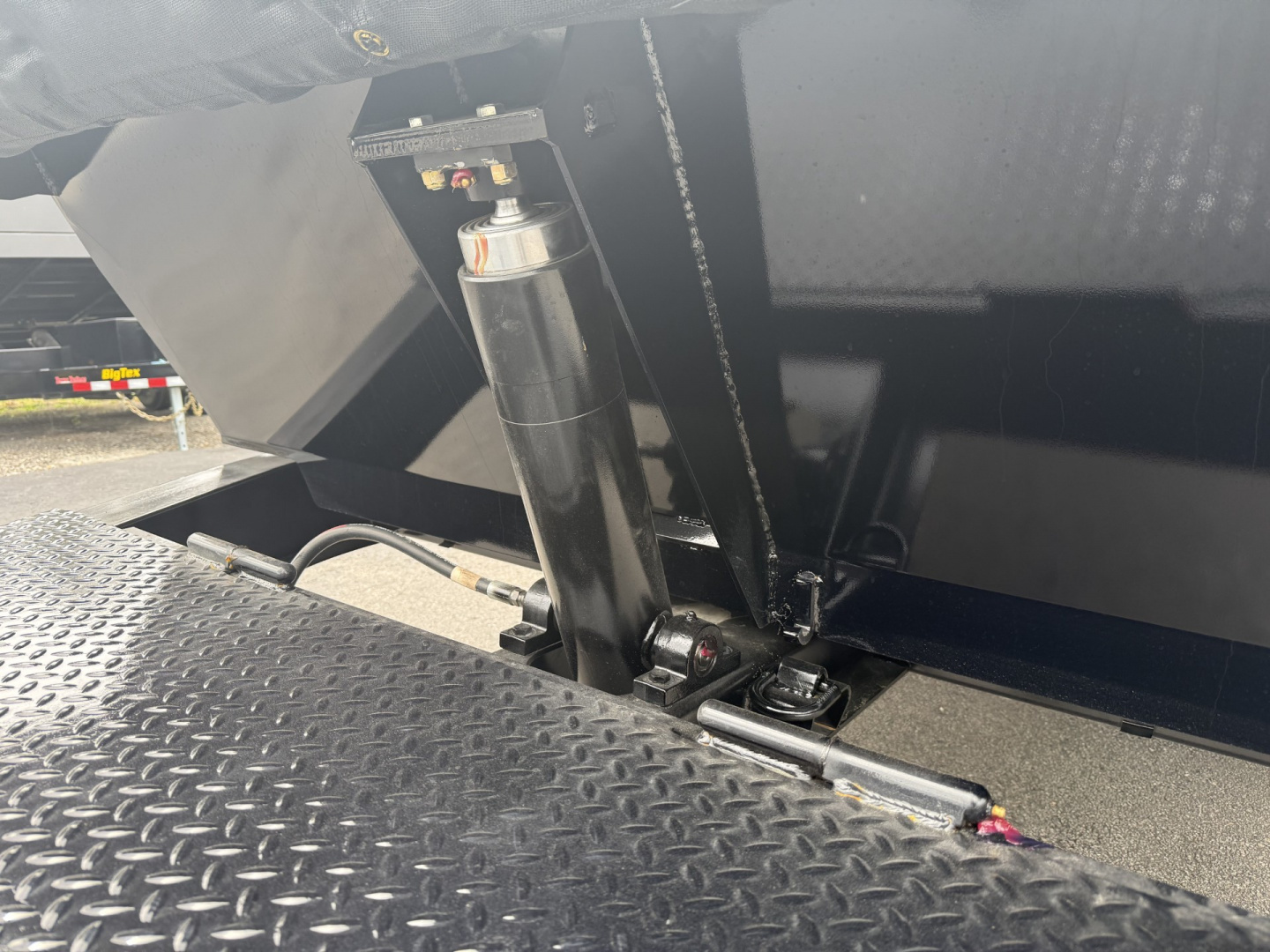 New 14TD-14C2A-BK BIG TEX 7' X 14' TELESCOPIC DUMP TRAILER W/ TARP & COMBO REAR GATE W/ 6' SLIDE IN RAMPS