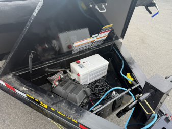 New 14TD-14C2A-BK BIG TEX 7' X 14' TELESCOPIC DUMP TRAILER W/ TARP & COMBO REAR GATE W/ 6' SLIDE IN RAMPS