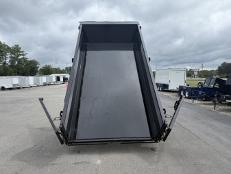 New 14TD-14C2A-BK BIG TEX 7' X 14' TELESCOPIC DUMP TRAILER W/ TARP & COMBO REAR GATE W/ 6' SLIDE IN RAMPS