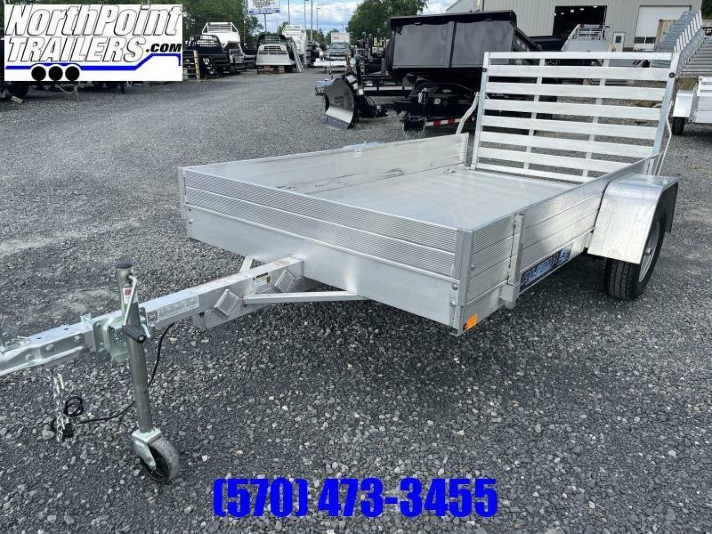 New 2026 Aluma 63" X 10' ESA Utility Trailer - w/ Solid Sides