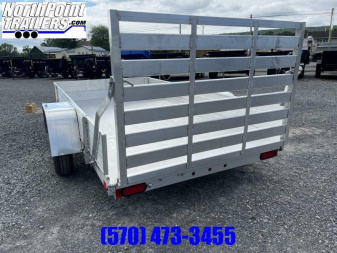New 2026 Aluma 63" X 10' ESA Utility Trailer - w/ Solid Sides