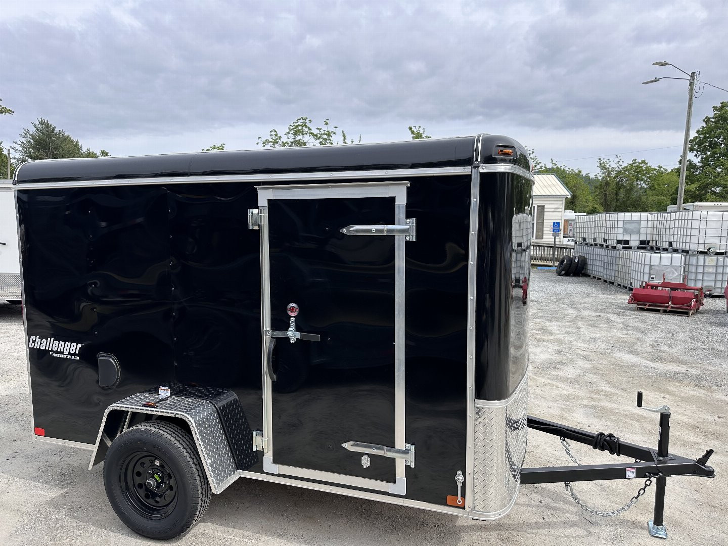 New 2025 Homesteader Trailer 610CS Cargo / Enclosed Trailer / 6x10 / Black in color / Ramp Rear Door / 32" Side Door / 4- Recessed D-Rings / 73" Interior Height