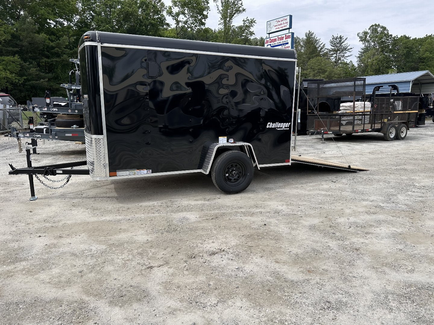 New 2025 Homesteader Trailer 610CS Cargo / Enclosed Trailer / 6x10 / Black in color / Ramp Rear Door / 32" Side Door / 4- Recessed D-Rings / 73" Interior Height