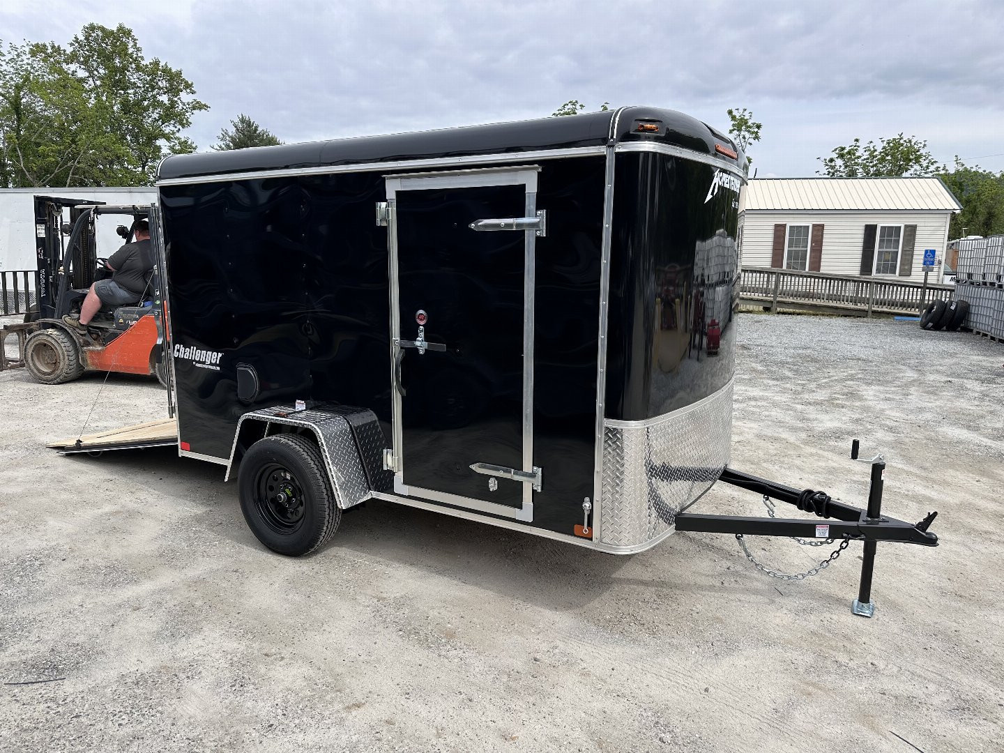 New 2025 Homesteader Trailer 610CS Cargo / Enclosed Trailer / 6x10 / Black in color / Ramp Rear Door / 32" Side Door / 4- Recessed D-Rings / 73" Interior Height