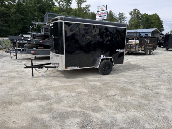 New 2025 Homesteader Trailer 610CS Cargo / Enclosed Trailer / 6x10 / Black in color / Ramp Rear Door / 32" Side Door / 4- Recessed D-Rings / 73" Interior Height