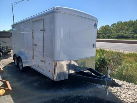 New 7'x16' ENCLOSED CARGO TRAILER WITH LANDSCAPE AND CONTRACTOR PACKAGE