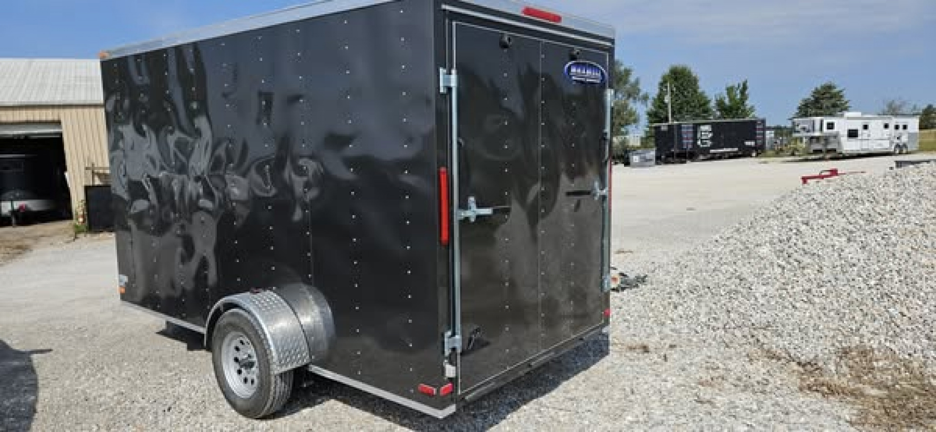 New 2025 Maxwell 6X12' V-Nose Cargo / Enclosed Trailer