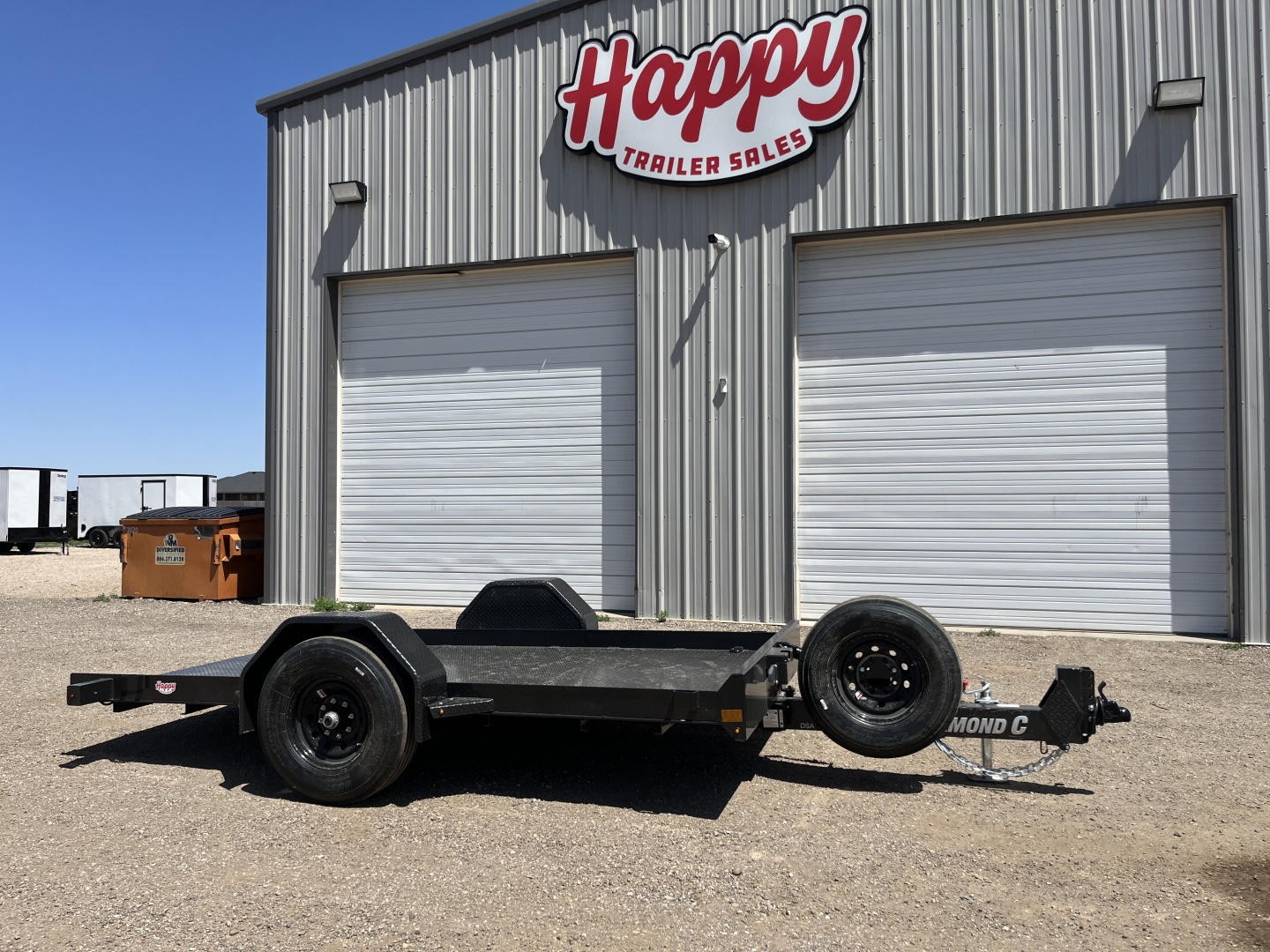 New 2026 Diamond C 77"x12' BP Single Axle Hydraulically Dampened Tilt - DSA107