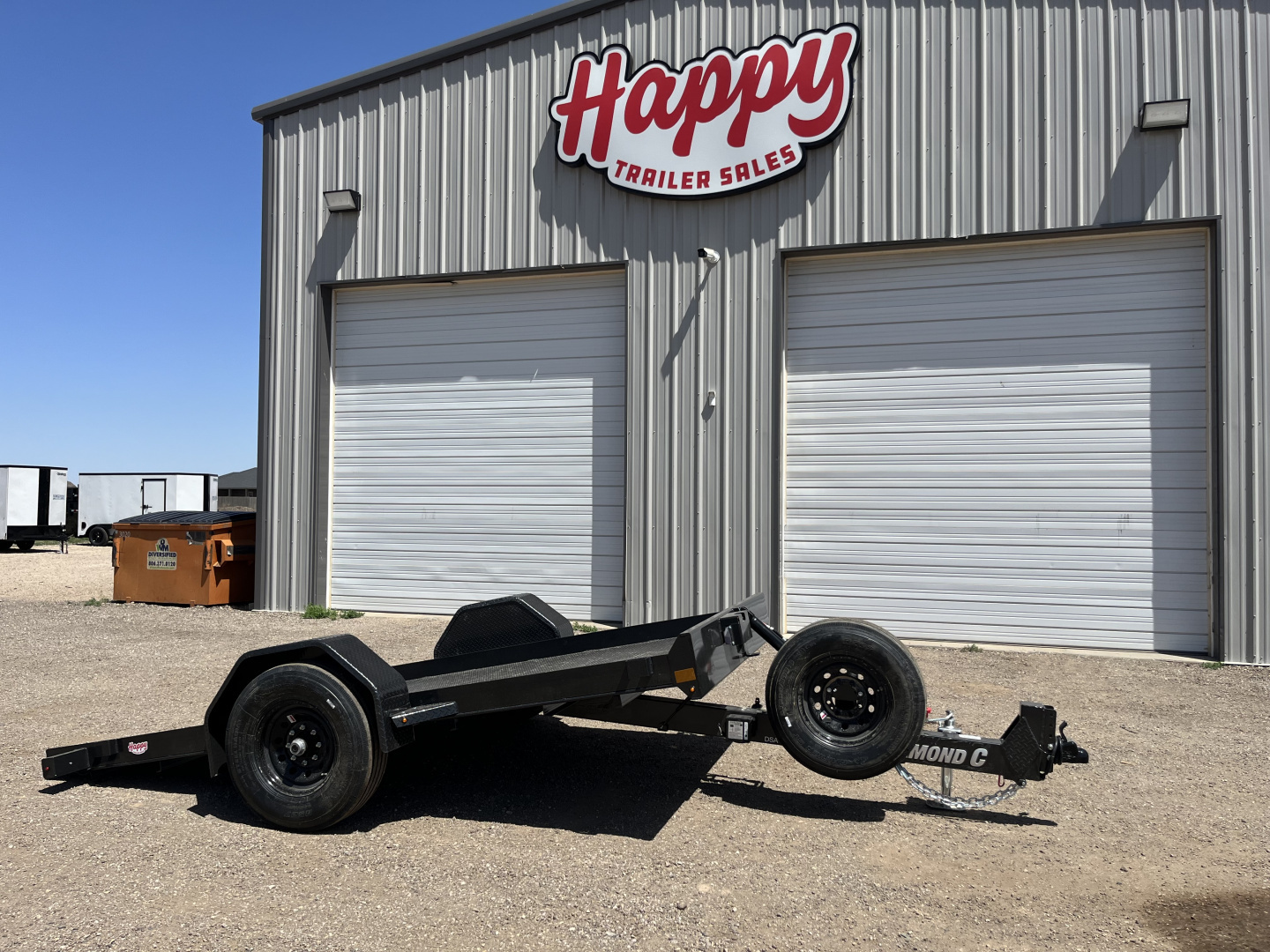 New 2026 Diamond C 77"x12' BP Single Axle Hydraulically Dampened Tilt - DSA107