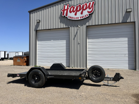 New 2026 Diamond C 77"x12' BP Single Axle Hydraulically Dampened Tilt - DSA107