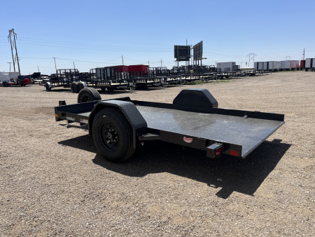 New 2026 Diamond C 77"x12' BP Single Axle Hydraulically Dampened Tilt - DSA107