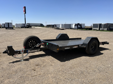 New 2026 Diamond C 77"x12' BP Single Axle Hydraulically Dampened Tilt - DSA107